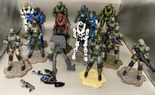 Lot Of 14 Jazwares World of Halo Marines Master Chief Figures & More 3.75” picture