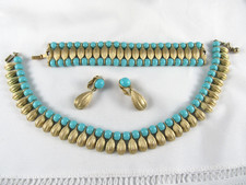 Crown Trifari Egyptian Rvival Parure Set Phillippe picture