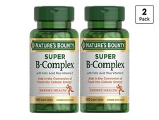 Nature's Bounty Super B Complex with Vitamin C & Folic Acid, Immune  Pack Of 2 picture