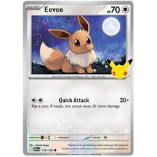 Eevee 118/128 30th Celebration Holo picture