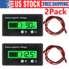12V/24V/36/48V Battery Status Charge LCD Digital Indicator Monitor Meter Gauge picture