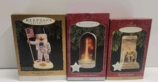 Vtg Lot 3 Hallmark Keepsake Ornaments Magic Flashing Light Motion 1990s Working picture