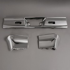 Fits Chevrolet Impala 1966 Rear Bumper Assembly Set Chrome Steel 3Pcs picture