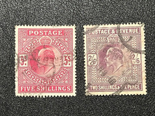 Great Britain 1902-11 #139-140 Used 9X6142 picture