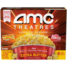 AMC Theatres Microwave Popcorn 6ct, Extra Butter picture