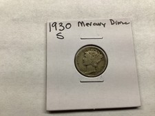 1930 S Mercury Silver Dime Key Date  from San Francisco Mint 032425 15re picture