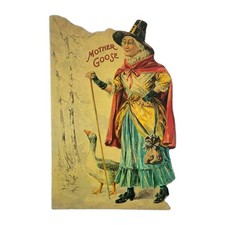 Mother Goose Antique Reproduction Die Cut Nursery Rhymes Excellent Vintage Rare  picture