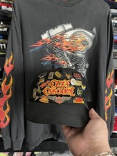 RARE Vintage 1982 Ozzy Osbourne Patch Black Mesh Snapback Trucker Hat 1980s 80s picture