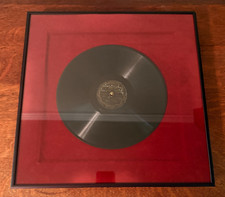 RARE 1929 Jimmie Rodgers Signed Vinyl Shellac Record Framed ~ Estate Fresh picture