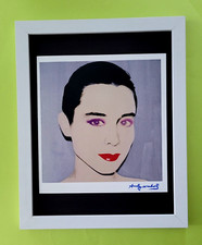 ANDY WARHOL + 1984 SIGNED + TINA CHOW + POP ART  MOUNTED & FRAMED BUY NOW picture