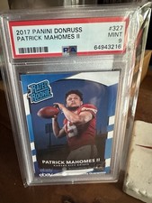 2017 Panini Donruss Rated Rookie Patrick Mahomes II #327 Chiefs PSA 9 🔥 picture