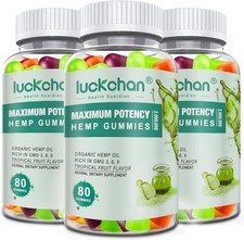 3 Packs Hemp Gummies High Potency for Sleep, Pain, Anxiety Pure Extra Strengt.. picture