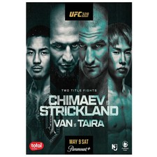 UFC 328 Chimaev Vs Strickland Van Vs Taira Two Title Fights May 9 2026 Sat Prude picture