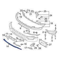 2024-2025 Genuine Ford F-150 Front Protector Bumper Trim RL3Z-8419-A picture