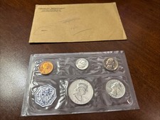 1962 US Mint Silver Proof Set with original envelope from Treasury Department picture