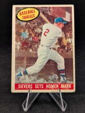 1959 TOPPS BASEBALL #465 ROY SIEVERS SETS HOME RUN MARK LOW GRADE/FILLER 🔥 picture