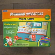 Lakeshore Beginning Operations Folder Games Pre-K Kindergarten HH462 Complete picture