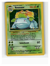 Venusaur Unlimited Holo Rare Base Set (Shadowless) 015/102 LP picture