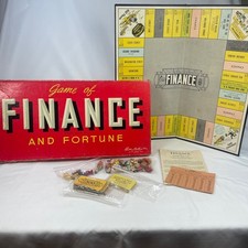 Vintage 1936 Parker Brothers Finance and Fortune Board Game Complete Original picture