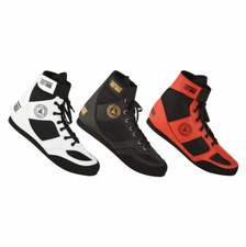 FISTRAGE Boxing Shoes Kicking Fighting Training Mesh Leather Unisex Adult Combat picture