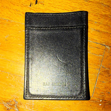 Raf Simons Black Men’s Wallet Credit Card Holder Joy Division 1977-1980 picture