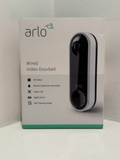 Arlo AVD1001 Essential Wired Video Doorbell HD 180° View New Sealed picture
