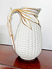 Rare Majolica 1864 corn cob  majolica jug-Brown westhead moore US TARRIF FREE picture