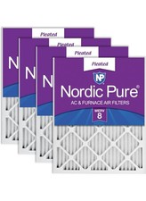 Nordic Pure 16x20x1 Pleated MERV 8 Air Filters 4 Pack picture