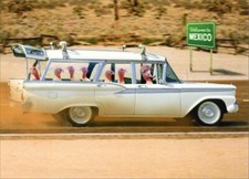 Turkeys in Station Wagon Funny Thanksgiving Card - Greeting Card by Avanti Press picture