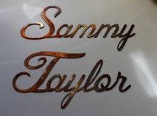 Personalized Custom Name in Cursive (Max. 12 Letters) - Metal Wall Art - Copper picture
