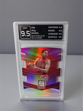 🔥Pau Gasol 2014-15 Panini Donruss Elite Die Cut Red /84 #34 ShowcaseSlabs 10 M picture
