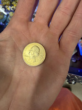 Gold 2010-D Yellowstone America the Beautiful Quarter 25C Business Strike picture