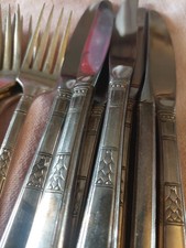 Oneida CAPRI Silverplate 1881 Wm A Rogers 1935 Silverware Lot Art Deco Vtg Antiq picture