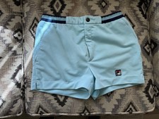 Vintage Fila tennis shorts purchased in Italy in 1977. Light blue, waist 30. picture