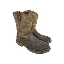 MENS 9 D ARIAT Groundbreaker Soft Toe Leather Work Cowboy Boots picture