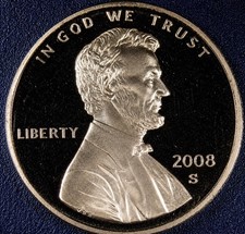 2008-S Lincoln Memorial Cent 1C PROOF DCAM RPL17 picture