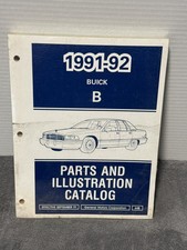 Original GM Parts & Illustration Catalog for the 1991-1992 Buick Roadmaster picture