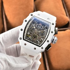 White Richard Fashion Style Rapper Mille Colorful Deal Skeleton Multicolor Watch picture