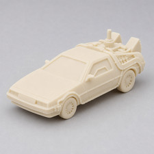 N Scale Diorama Time Machine Car 1:160 3D Resin Print Matte Ivory Unpainted picture
