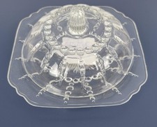 Vintage Federal Glass Columbia Covered Butter Dish 1938-1942 Depression Glass picture