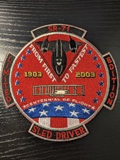SR-71 Blackbird Sled Driver Patch Brian Shul 2003 Centennial of Flight picture
