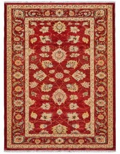 Handmade Hand Knotted Vintage Afghan Chobi Wool Area Rug 6 x 3 Ft picture