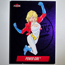 Fleer Ultra Superman 2025 Purple Medallions Insert M-6 Power Girl Card picture