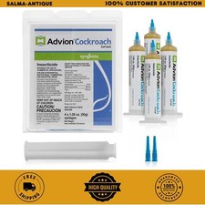 GENUINE Advion Roach Killer | 4 PACK | Cockroach Gel Bait Tubes + Plunger & Tips picture