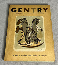 Antique Men’s Magazine Gentry Art Sports Science Fashion Literature Summer 1953 picture