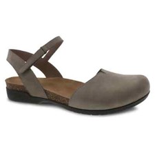 Dansko Women's Rowan Closed Toe Sandals - Taupe Milled Nubuck NWB picture