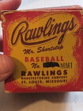 1940s Rawlings MM1 Marty Marion Mr Shortstop Baseball w Original Box RARE picture