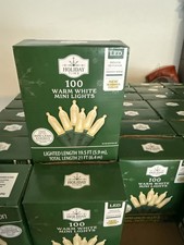 Holiday time warm white LED Christmas lights lot of 100 New picture