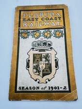 Rare 1901 Florida East Coast Railway Brochure Season of 1901-2 Flagler Train picture
