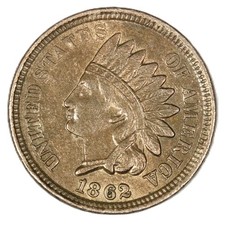 1862 1C Indian Cent- Choie AU- SMH- 2619 picture